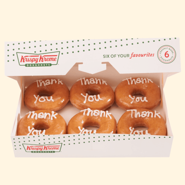 image of 'Thank You' doughnuts