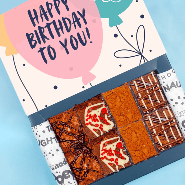 image of Letterbox birthday brownies