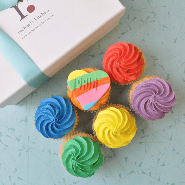image of Box of 6 Pride cupcakes