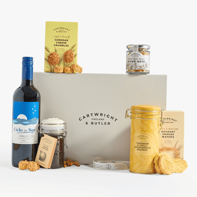 image of Red wine & nibbles gift box