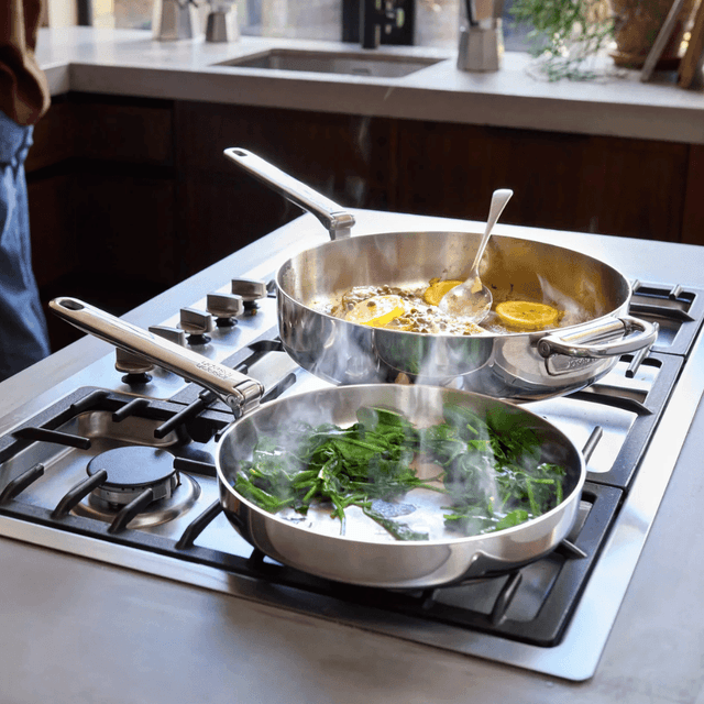 image of Compact stainless steel sauté pan