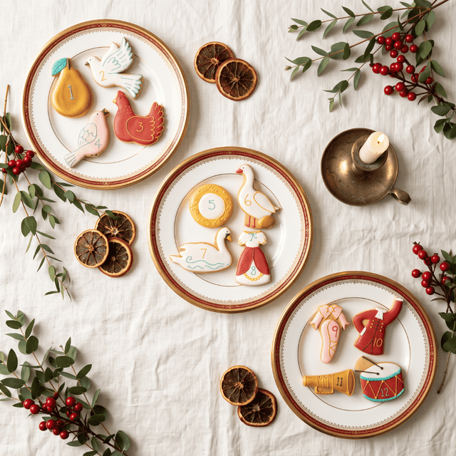 image of 12 days of Christmas luxe biscuit tin