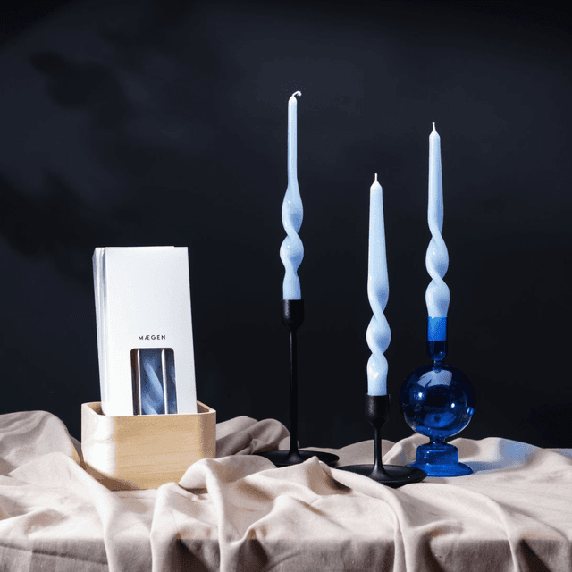 image of Twisted taper candles