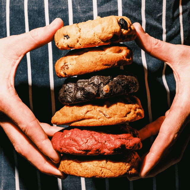 image of Box of 12 freshly baked cookies