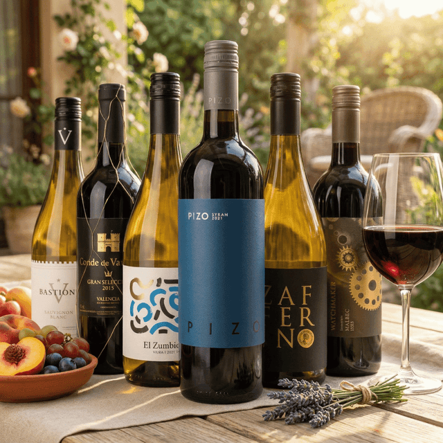 image of 6 luxe bottles of wine