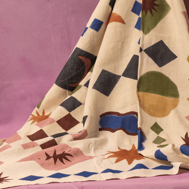 image of Illustrated table cloth
