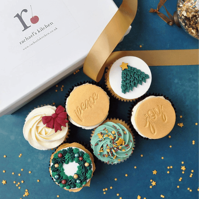 image of Box of 6 Christmas cupcakes