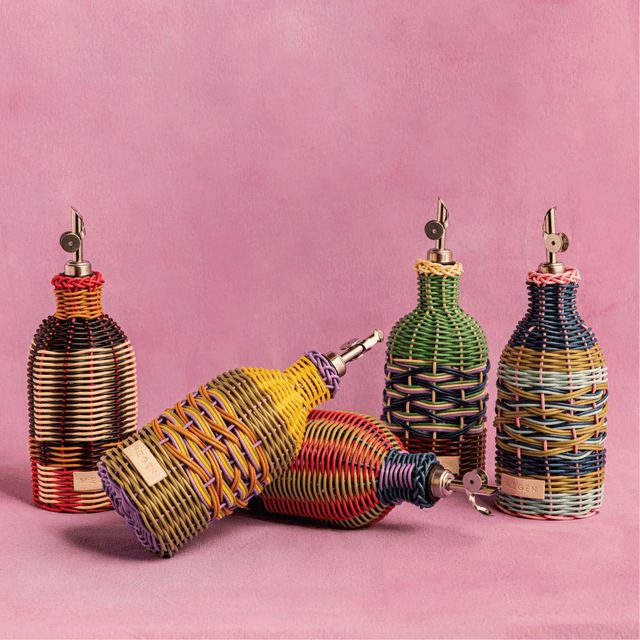 image of Hand-woven oil pourer