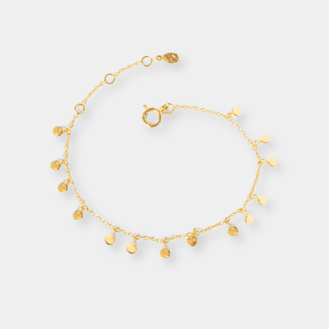image of Gold disc bracelet