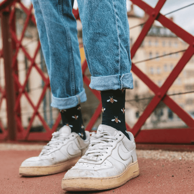 image of Pair of motif bamboo socks UK 7-11