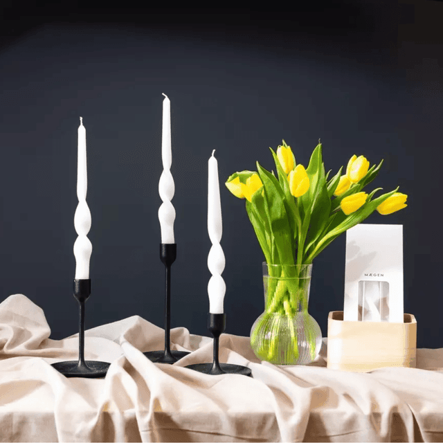 image of Twisted taper candles