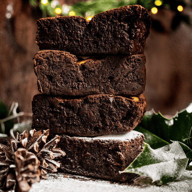 image of Box of 4 festive brownies or desserts