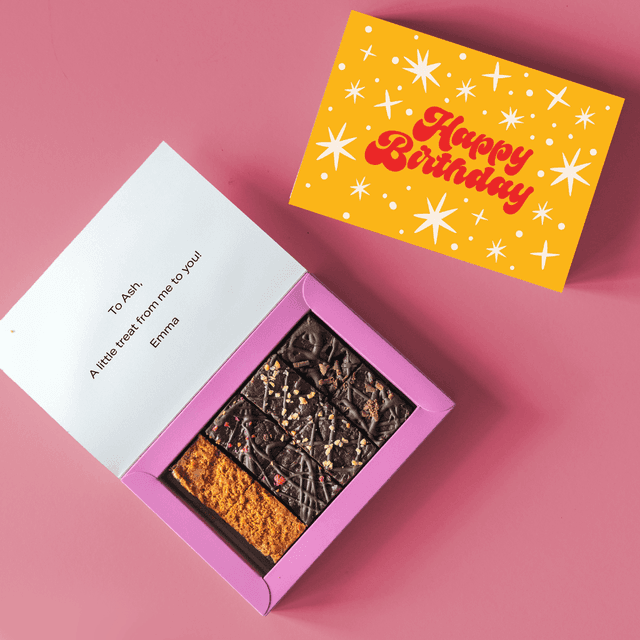 image of Letterbox birthday brownies