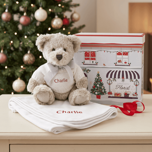 image of Berkeley Bear & snuggle wrap set