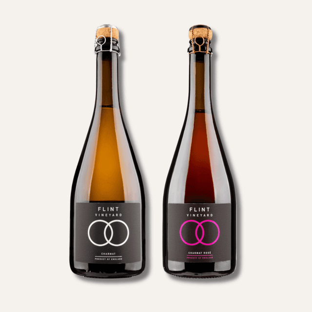 image of Two premium bottles of English bubbles