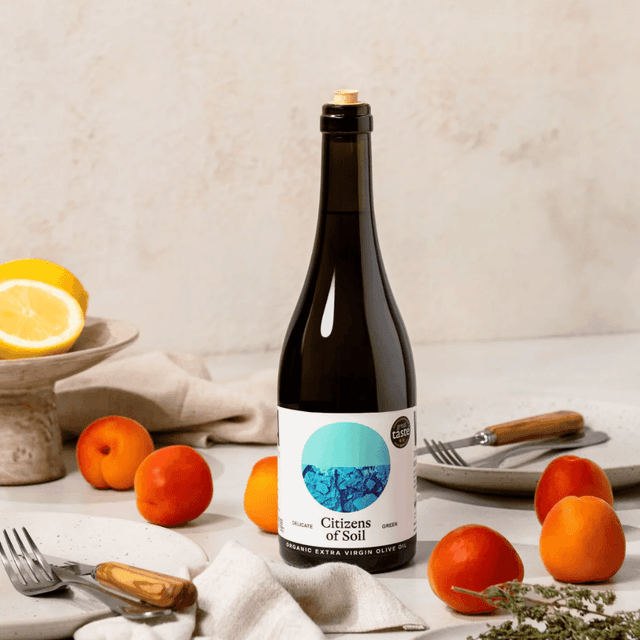 image of Greek extra virgin olive oil bottle