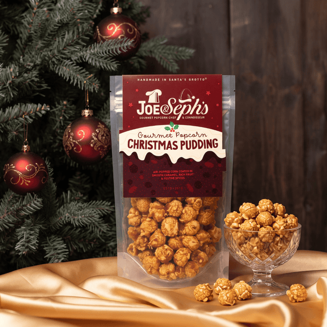 image of Christmas pudding popcorn
