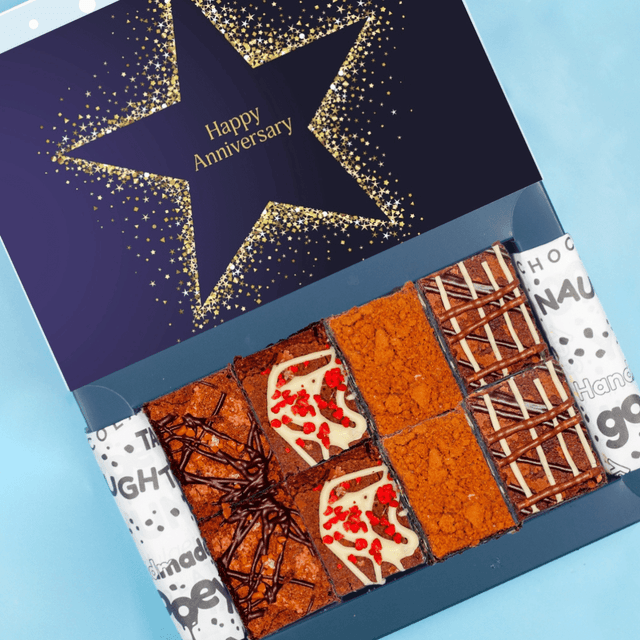 image of Letterbox anniversary brownies