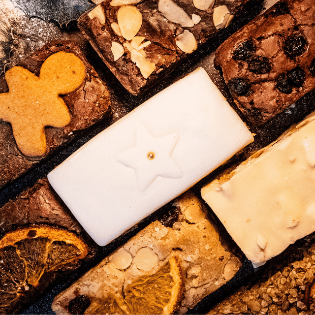 image of Box of 12 festive brownies or desserts