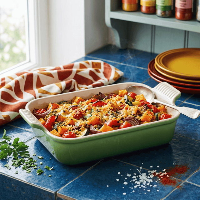 image of Rectangular stoneware dish