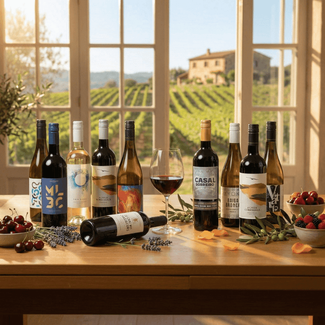 image of 12 bottles of wine