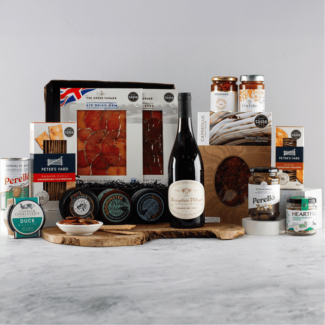 image of Red wine, charcuterie & cheese hamper