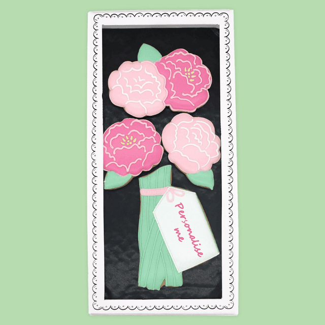 image of Peonies letterbox biscuits