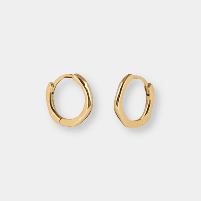 image of Huggie hoop earrings