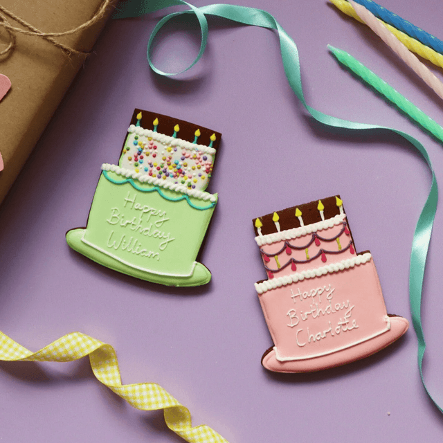 image of Birthday cake letterbox biscuit