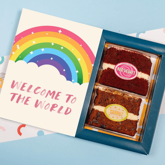 image of Welcome to the world cake card