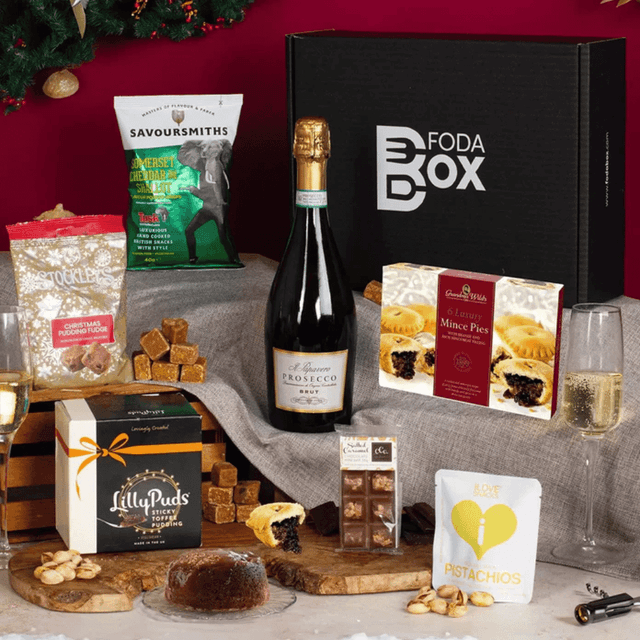 image of Christmas bubbly box
