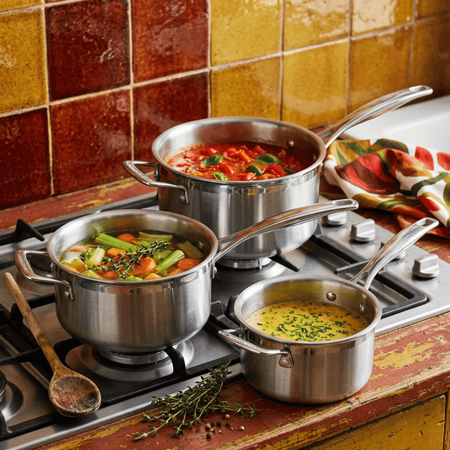 image of 3-piece Saucepan set