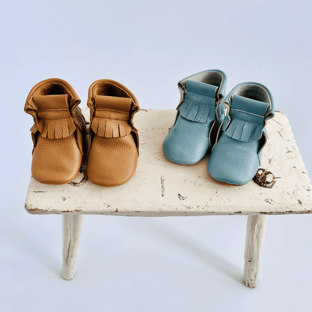 image of Leather fringe boots