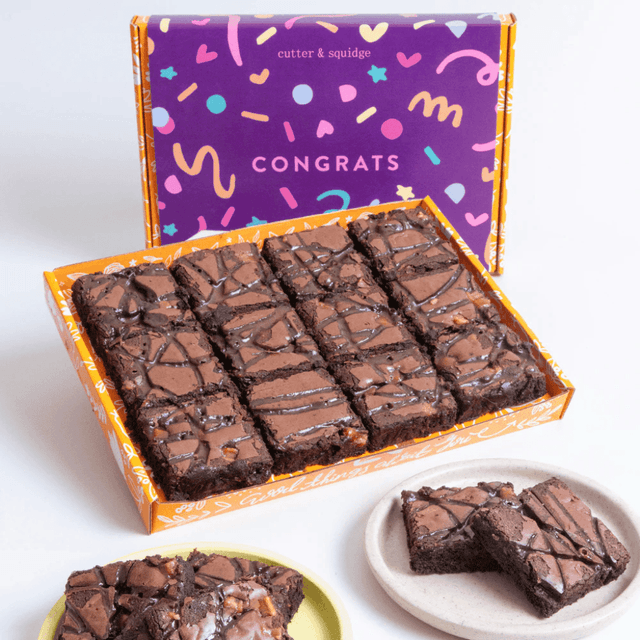 image of 'Congrats' brownie box