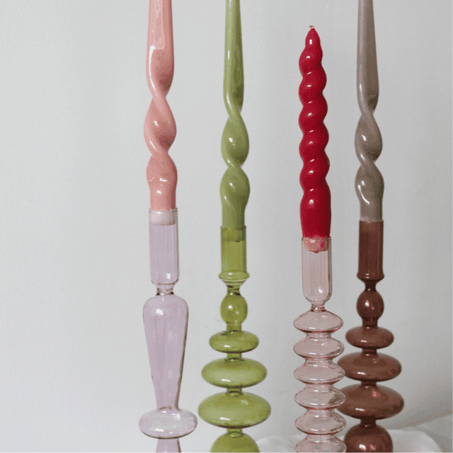 image of Glass candle holder