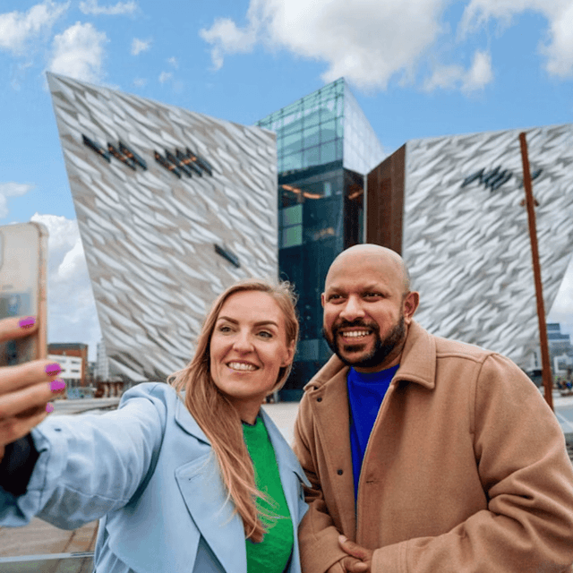 image of Titanic Museum, Belfast City Sightseeing Bus Tour and Prison Island Challenge Room for Two