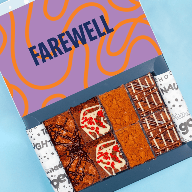 image of Letterbox farewell brownies