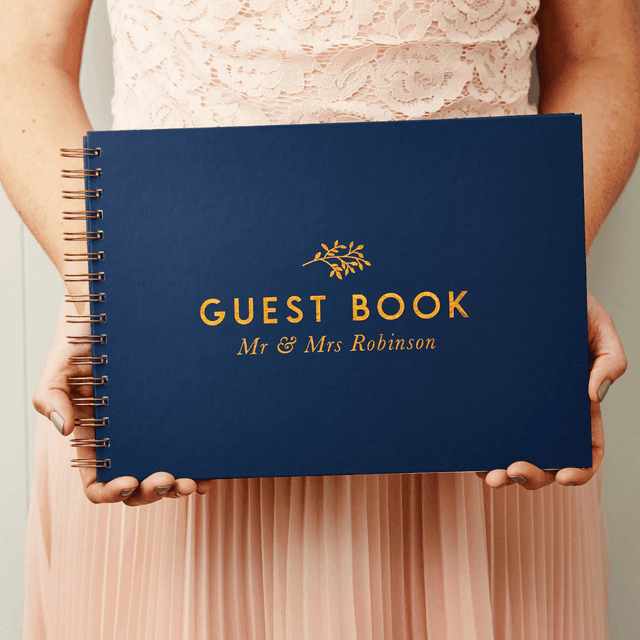 image of Classic wedding guest book