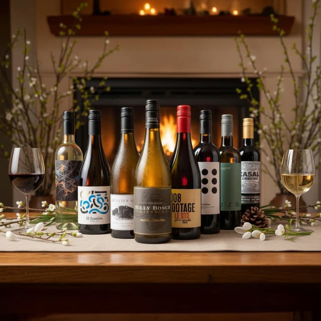 image of 8 bottles of wine