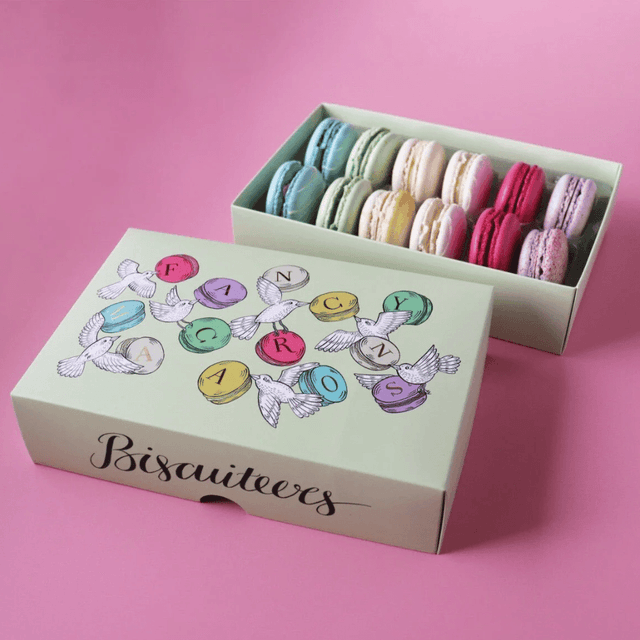 image of Rainbow macarons