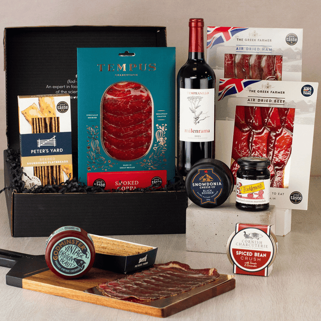 image of Champagne, charcuterie & cheese hamper
