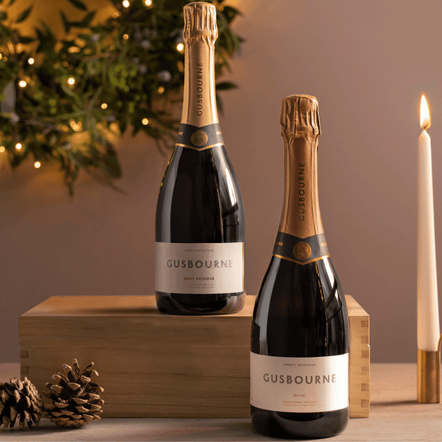 image of Gusbourne festive duo wine gift