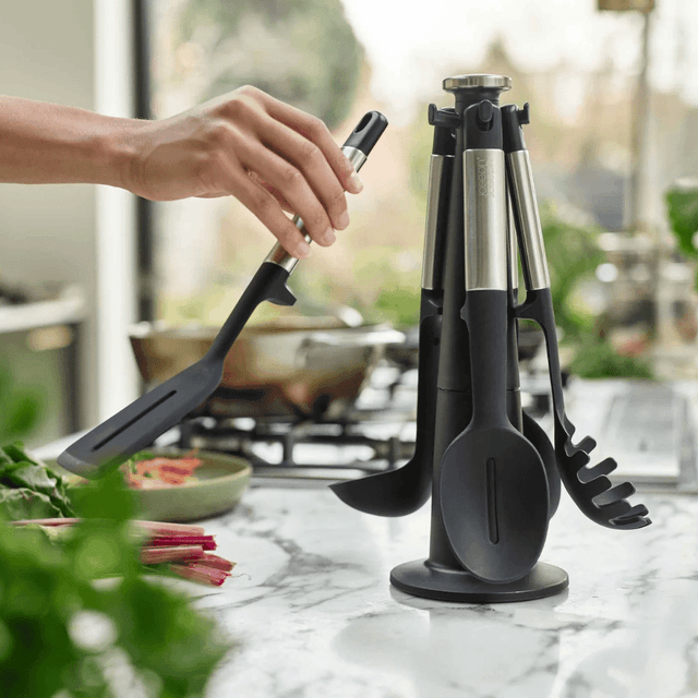 image of Utensil set with carousel stand