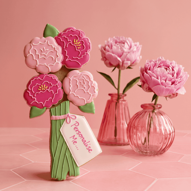 image of Peonies letterbox biscuits