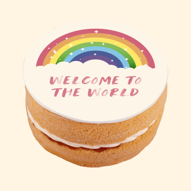 image of Welcome to the world cake