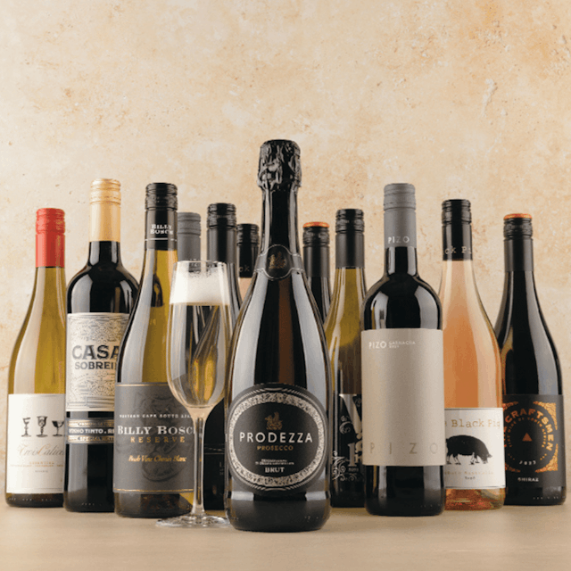 image of 12 luxe bottles of wine & fizz