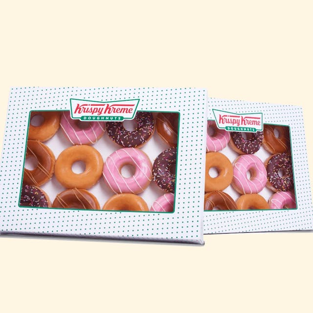 image of A box of 24 doughnuts