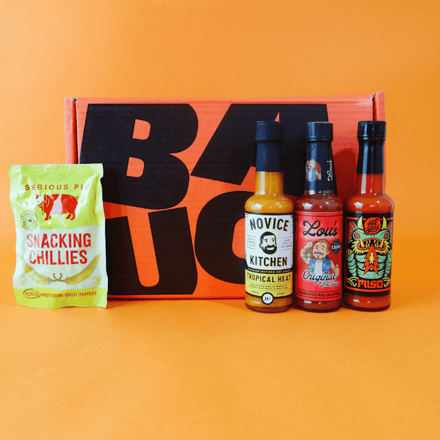 image of Box of 3 hot sauces