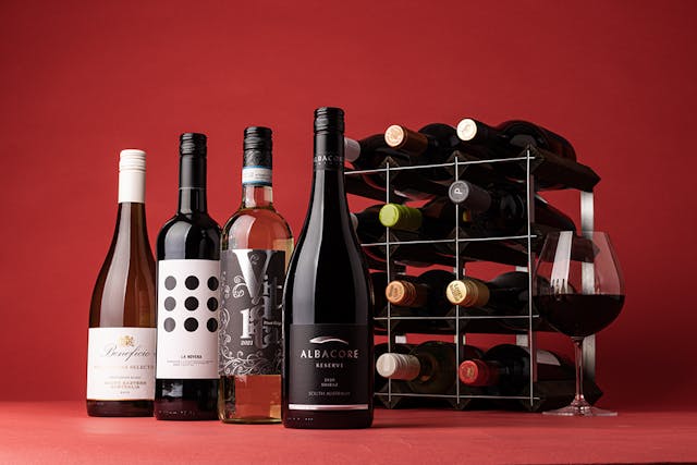 image of 4 bottles of wine