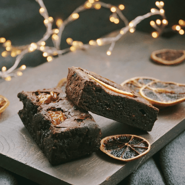 image of Festive box of 4 brownies